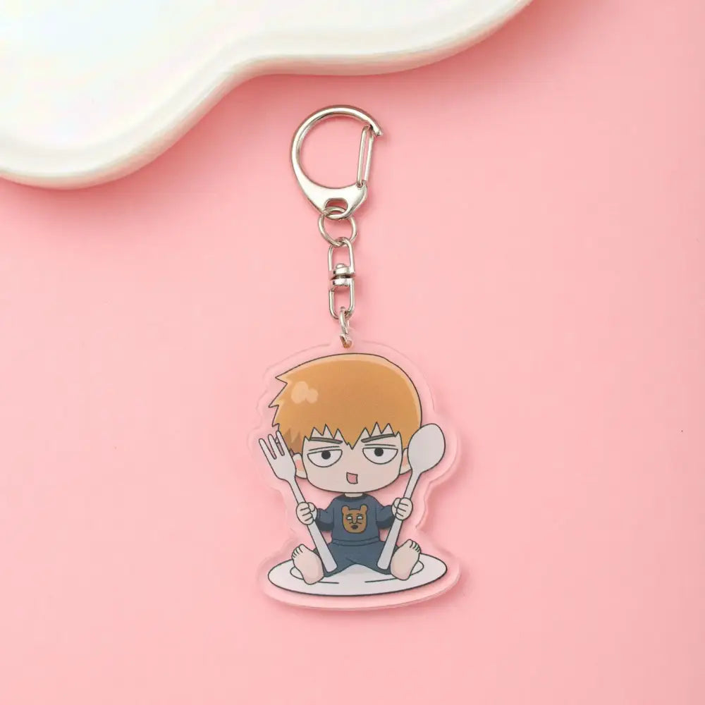 Mob Psycho 100 Shigeo Kageyama Acrylic Keychain – Cute Backpack Charm