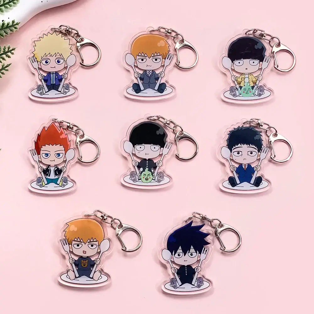 Mob Psycho 100 Shigeo Kageyama Acrylic Keychain – Cute Backpack Charm