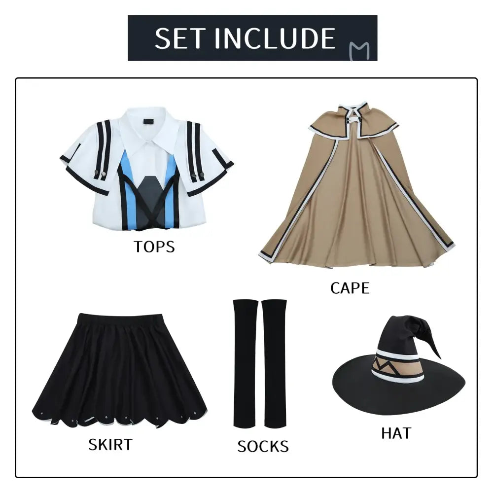 Mushoku Tensei Roxy Cosplay Costume – Carnival Uniform