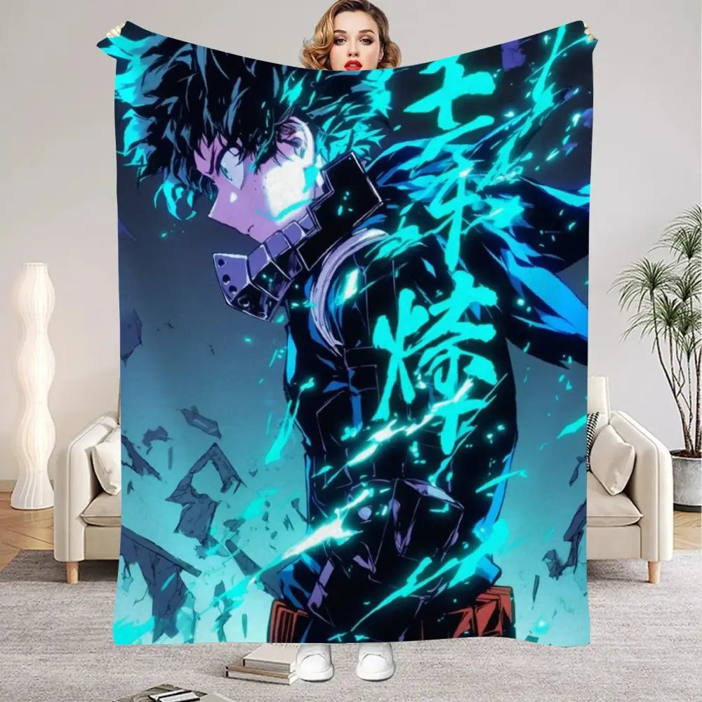 My Hero Academia All Might Flannel Blanket – Soft Warm Throw