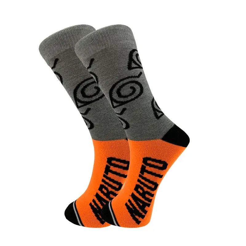 Naruto Akatsuki Long Socks – Elastic Cotton Crew Style