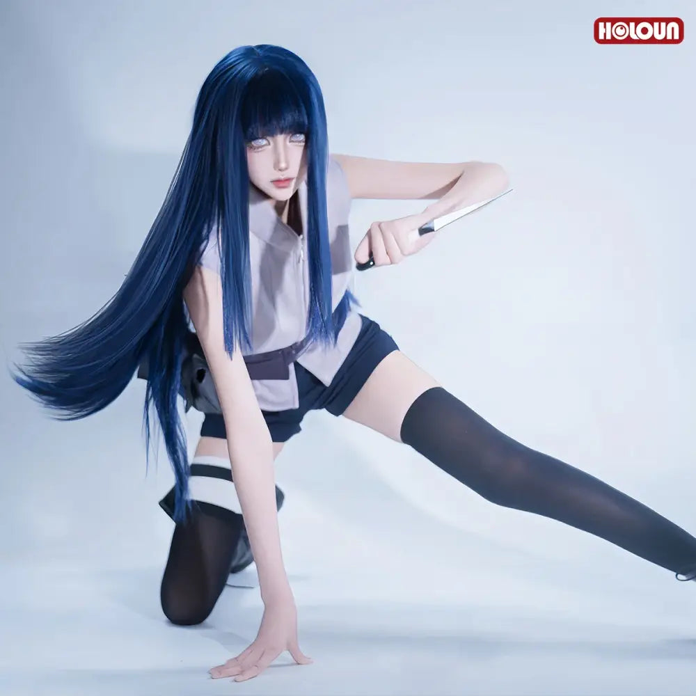 Naruto Hyuga Hinata Cosplay Wig – Anime Costume Set