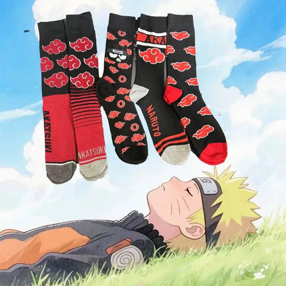 Naruto Naruto Knitted Crew Socks – Unisex Cartoon Gift
