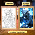 Naruto Sasuke LED Light Painting Frame – Moon Night Light