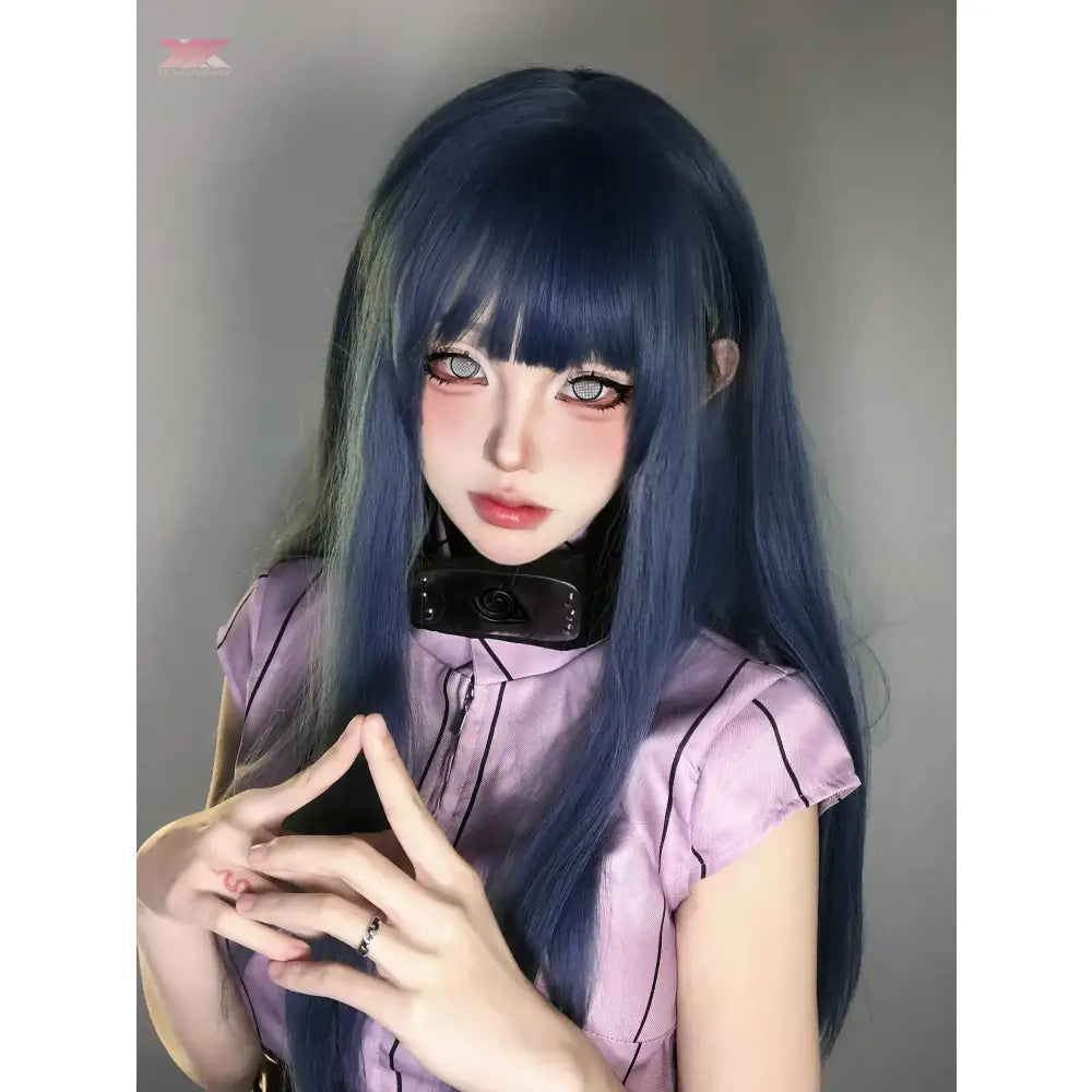 Naruto Shippuden Hinata Hyuga Cosplay Set – Shirt Pants Belt