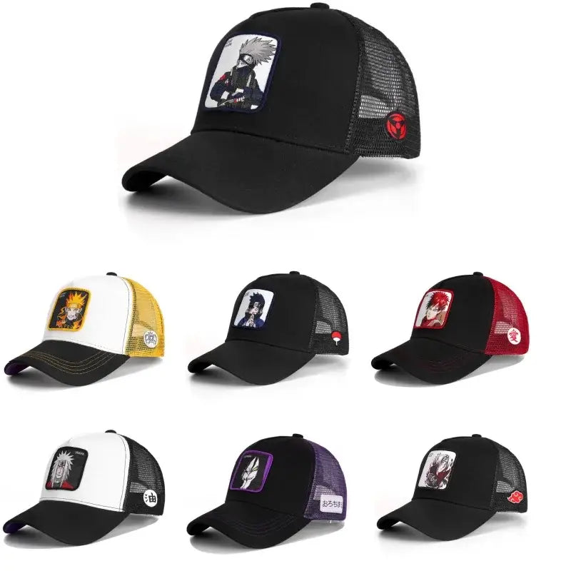 Naruto Uchiha Itachi Snapback Cap – Adjustable Mesh Hat