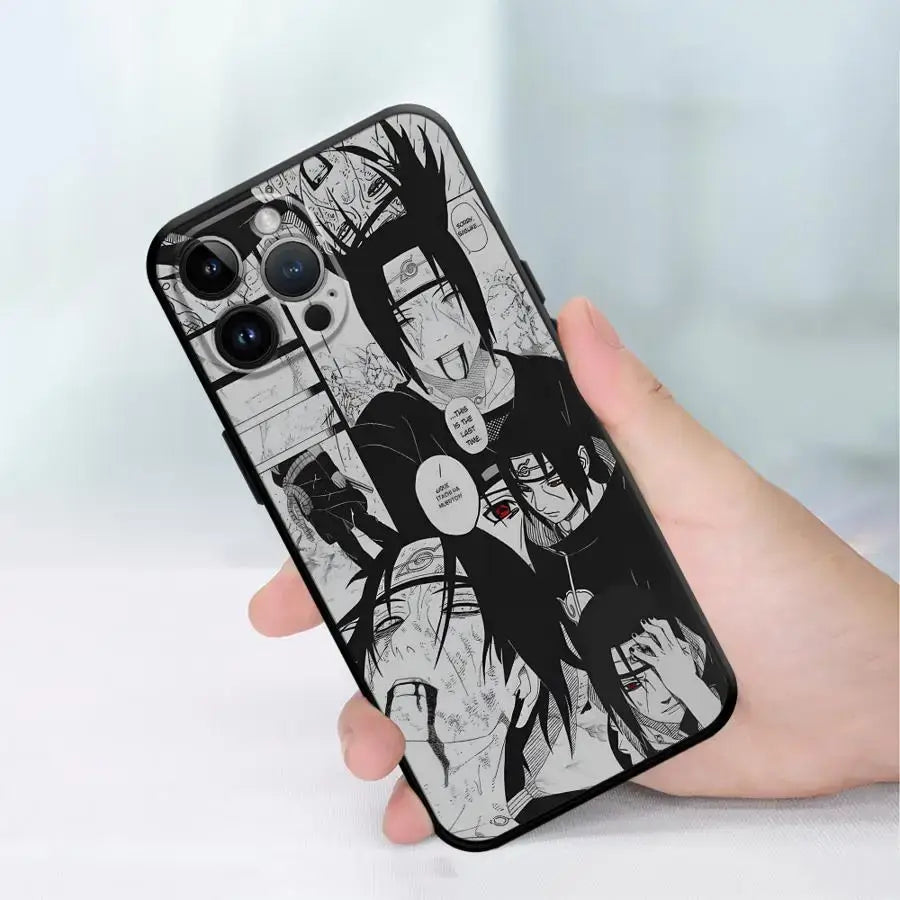 Naruto Uchiha Itachi Soft Phone Case – Black TPU