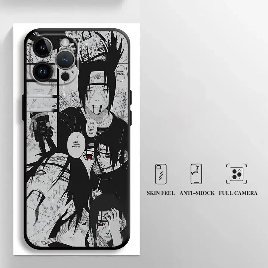 Naruto Uchiha Itachi Soft Phone Case – Black TPU
