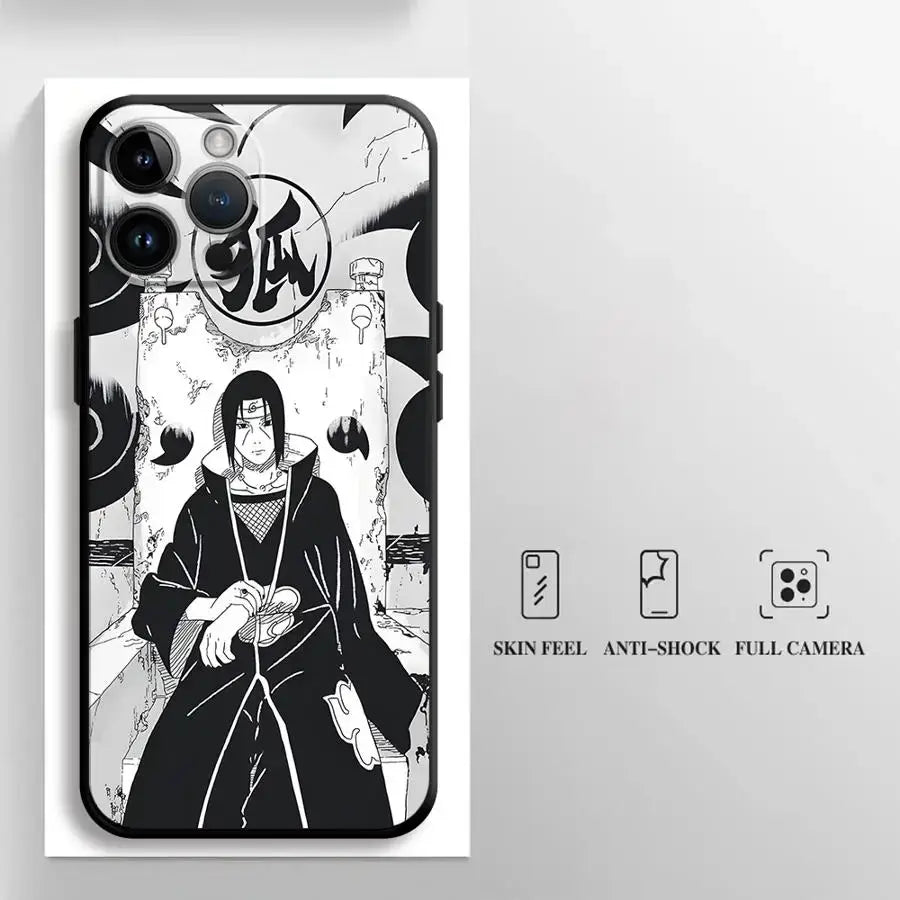 Naruto Uchiha Itachi Soft Phone Case – Black TPU