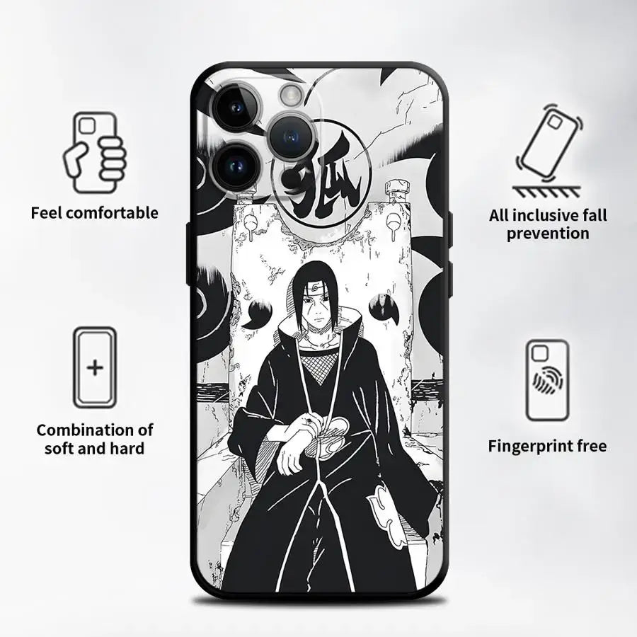 Naruto Uchiha Itachi Soft Phone Case – Black TPU