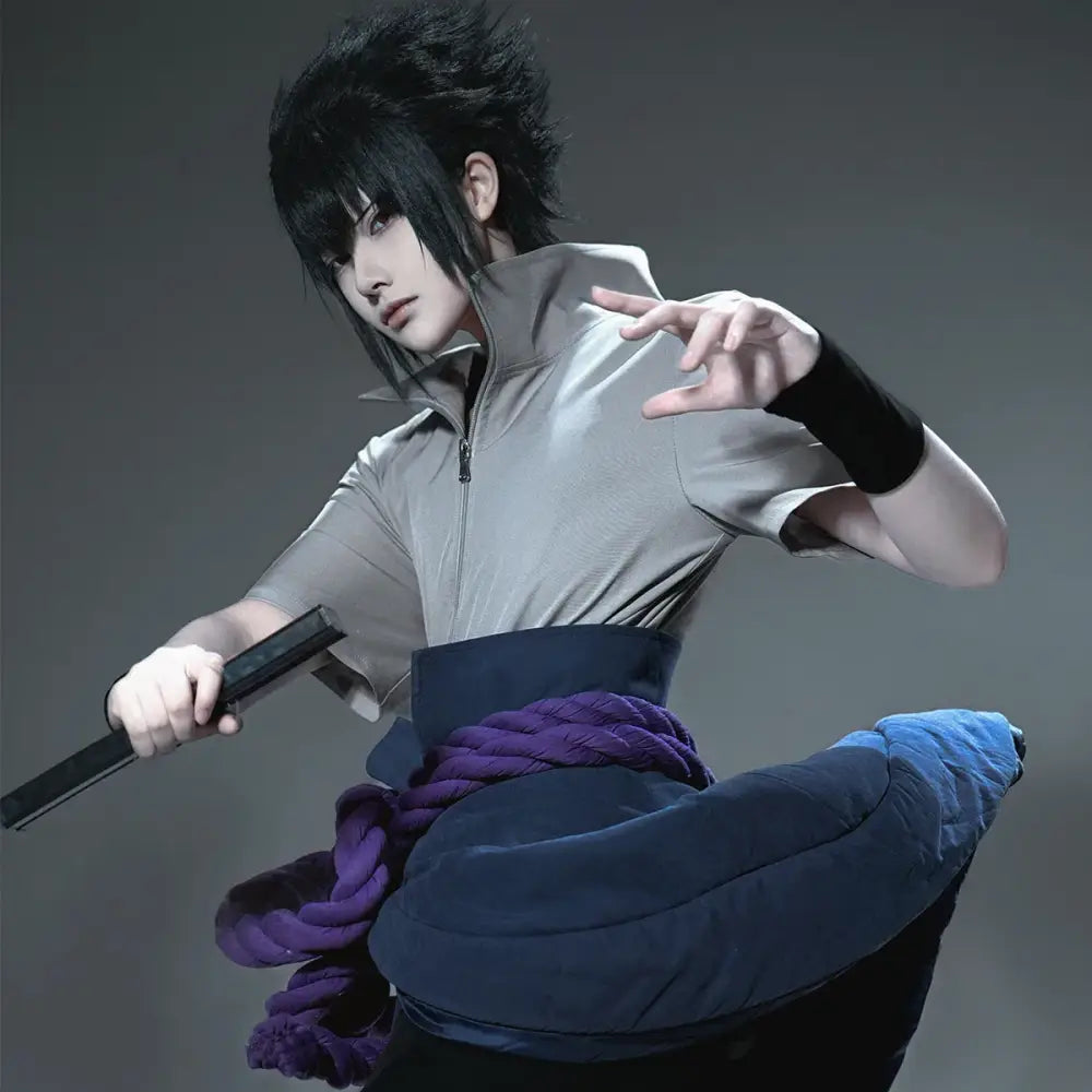 Naruto Uchiha Sasuke Cosplay Costume – Adult Unisex