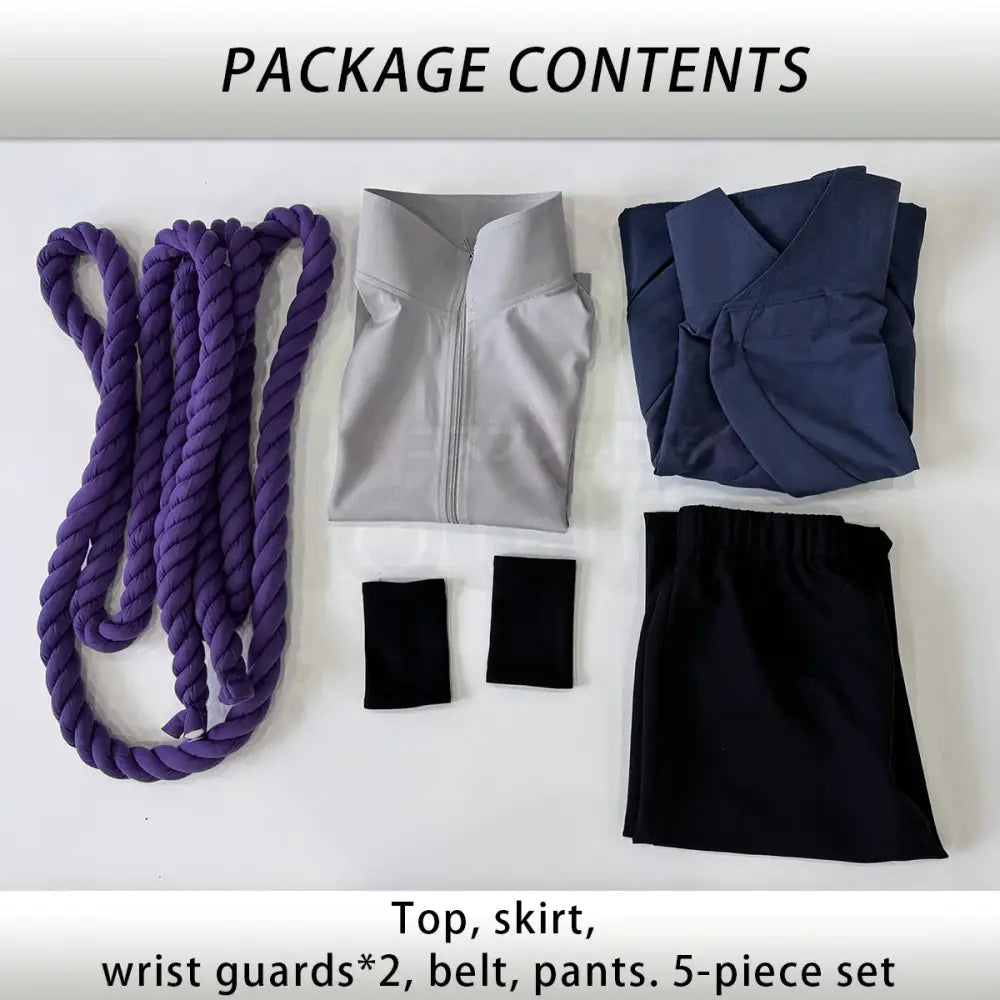 Naruto Uchiha Sasuke Cosplay Costume – Adult Unisex