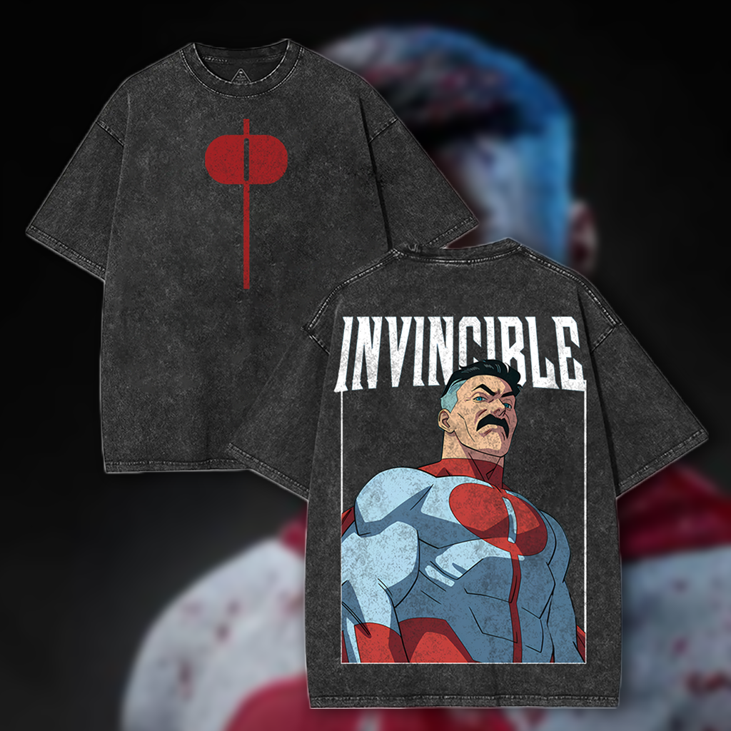 Omni Man Invincible War Comic Washed Tee