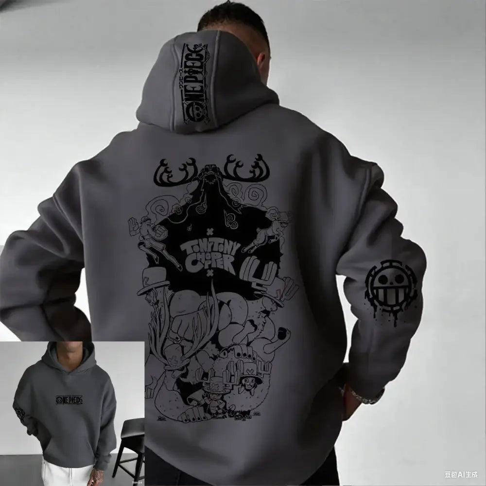 One Piece Chopper Oversized Hoodie – Graphic Print