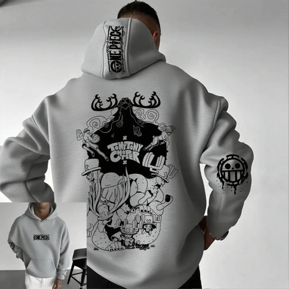 One Piece Chopper Oversized Hoodie – Graphic Print