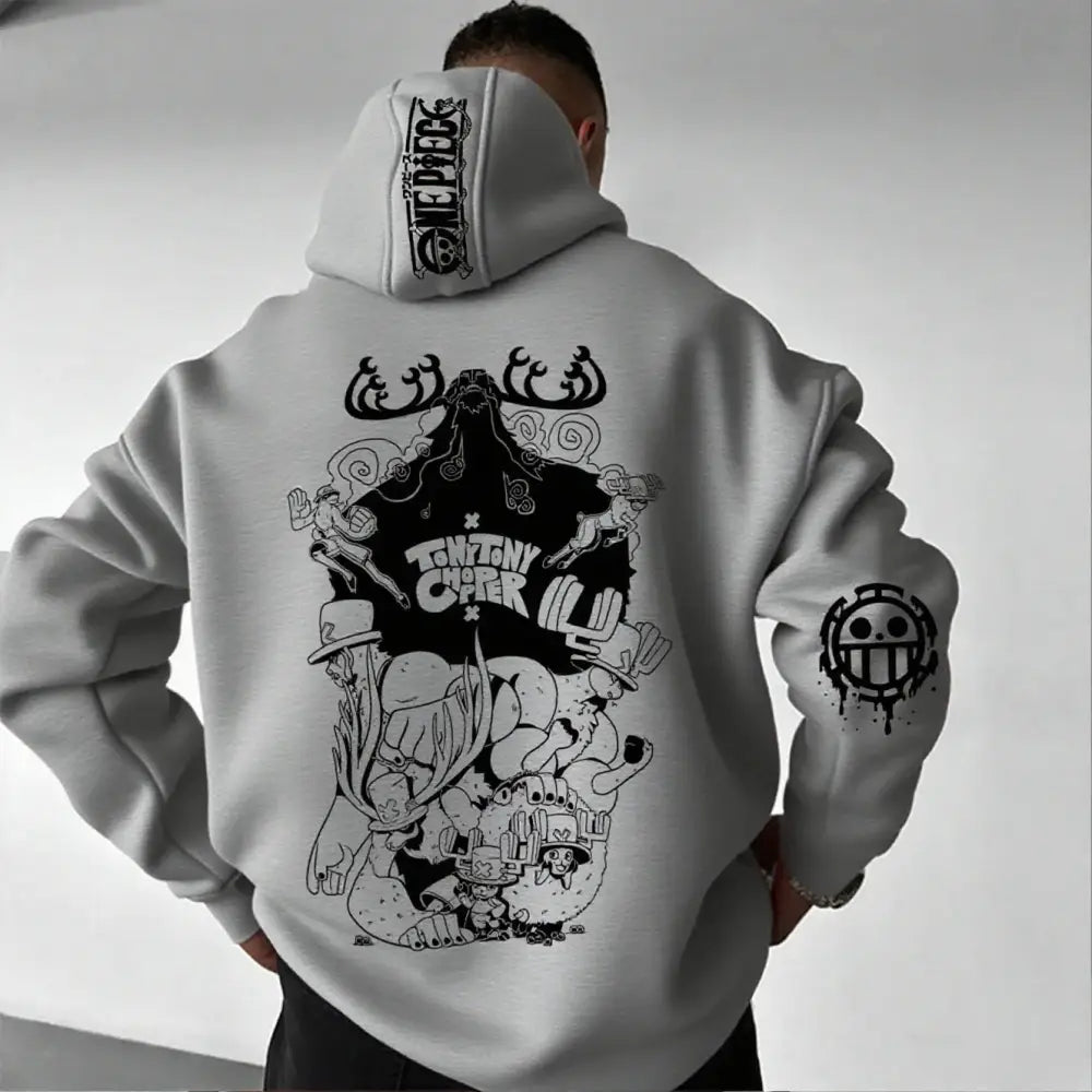 One Piece Chopper Oversized Hoodie – Graphic Print
