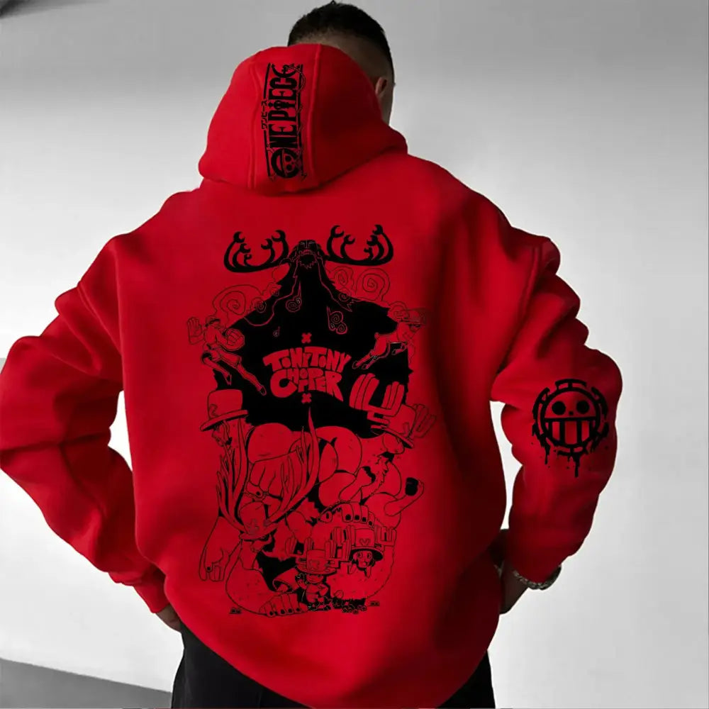 One Piece Chopper Oversized Hoodie – Graphic Print