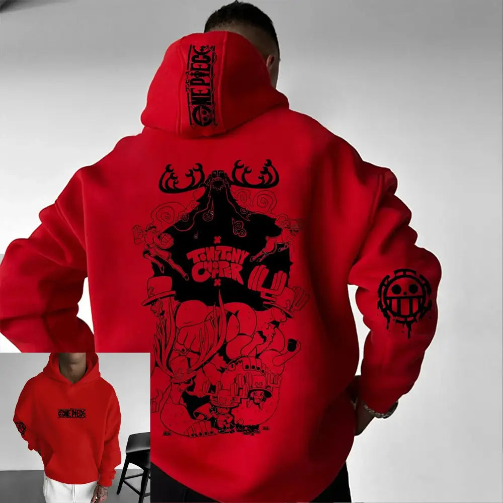 One Piece Chopper Oversized Hoodie – Graphic Print