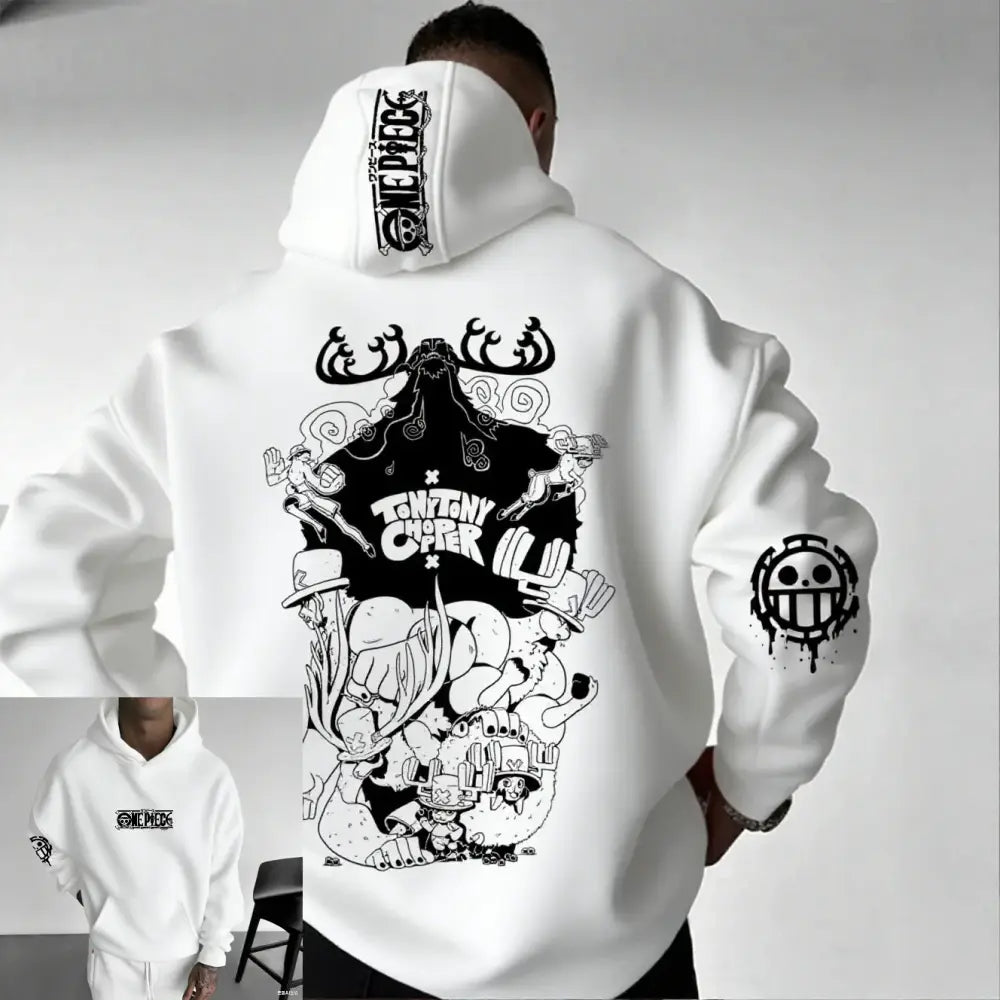 One Piece Chopper Oversized Hoodie – Graphic Print