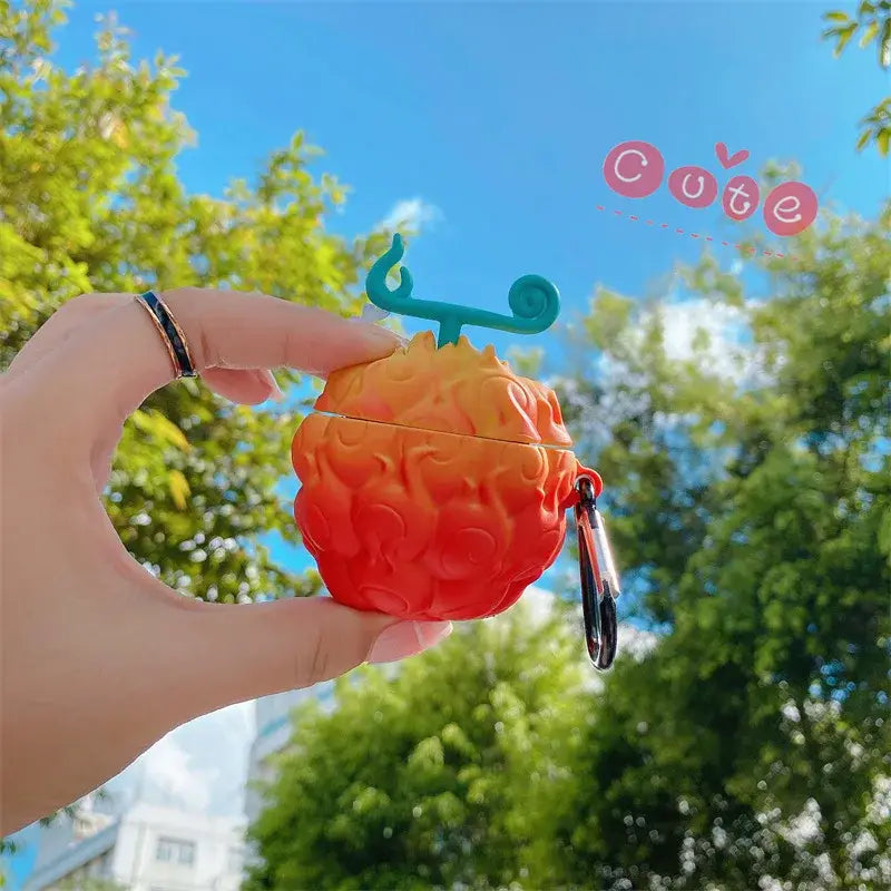 One Piece Devil Fruit For Airpods 4 Case 2024,Anime Silicone Protective Earphone Cover For Airpods Pro 2 Case/Airpods 3 2 1 Case