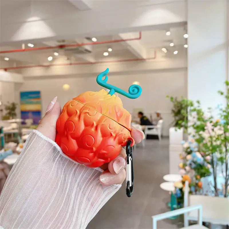 One Piece Devil Fruit For Airpods 4 Case 2024,Anime Silicone Protective Earphone Cover For Airpods Pro 2 Case/Airpods 3 2 1 Case
