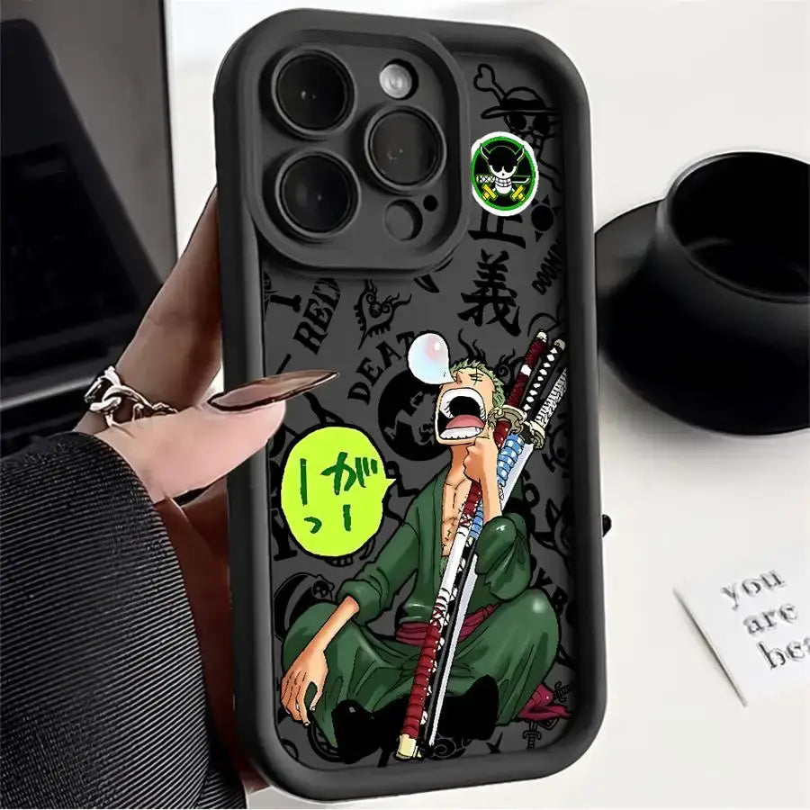 One Piece Luffy Phone Case – Soft Silicone Back Cover