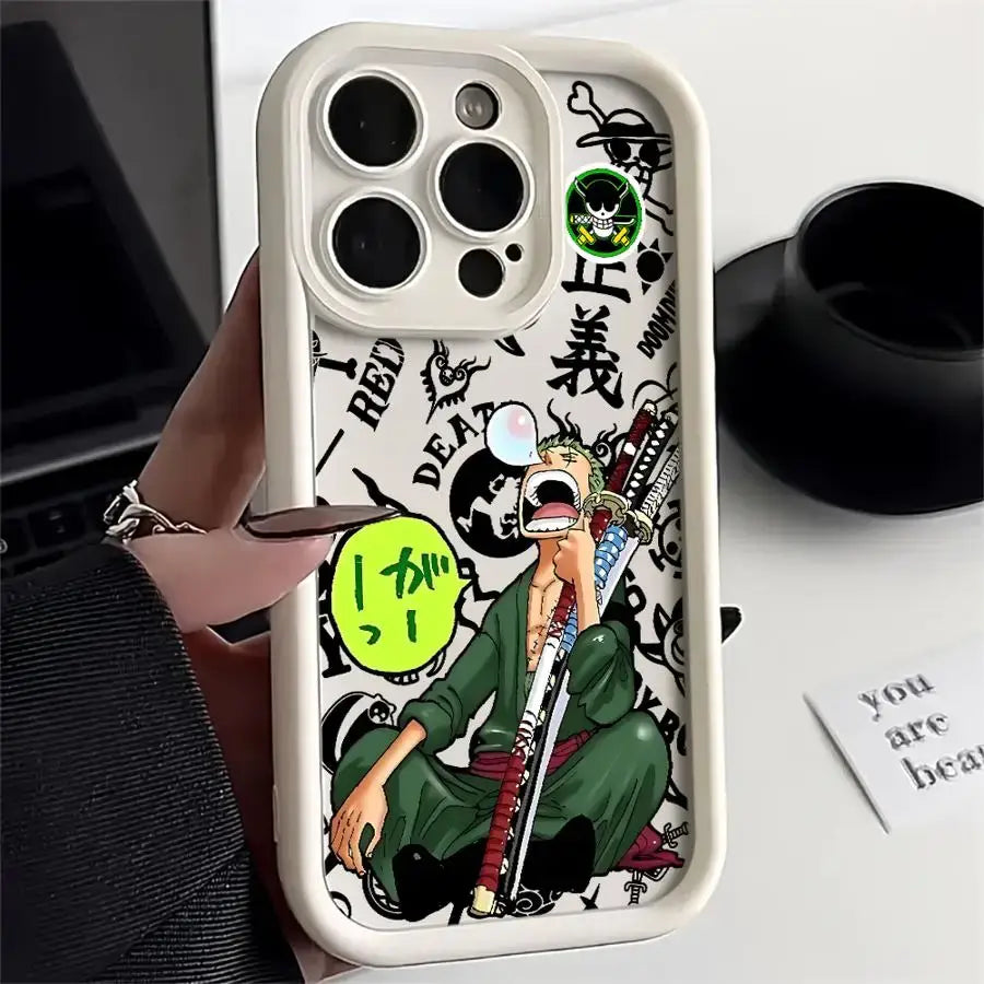 One Piece Luffy Phone Case – Soft Silicone Back Cover