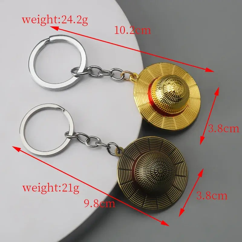 One Piece Monkey D. Luffy Hat Keychain – Pendant Keyring