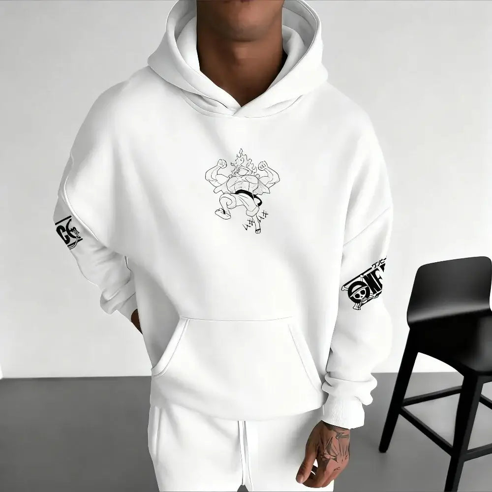 One Piece Monkey D. Luffy Hoodie – Long Sleeve Print