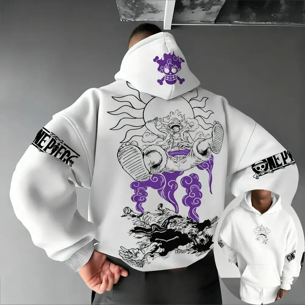 One Piece Monkey D. Luffy Hoodie – Long Sleeve Print