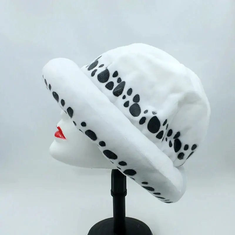 One Piece Trafalgar Law Plush Hat – White Spot Cap