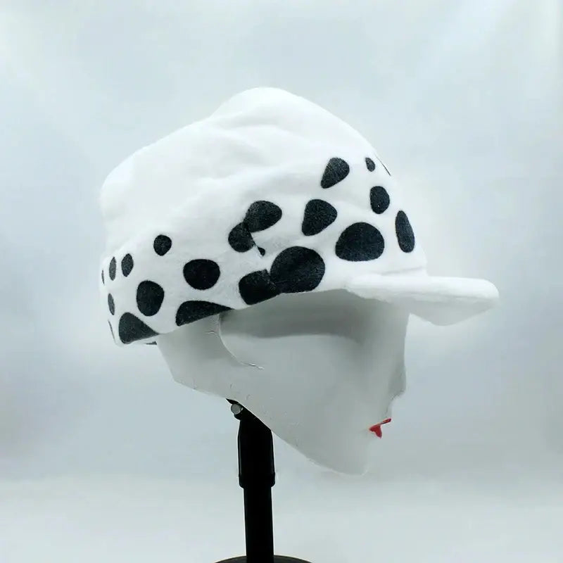One Piece Trafalgar Law Plush Hat – White Spot Cap