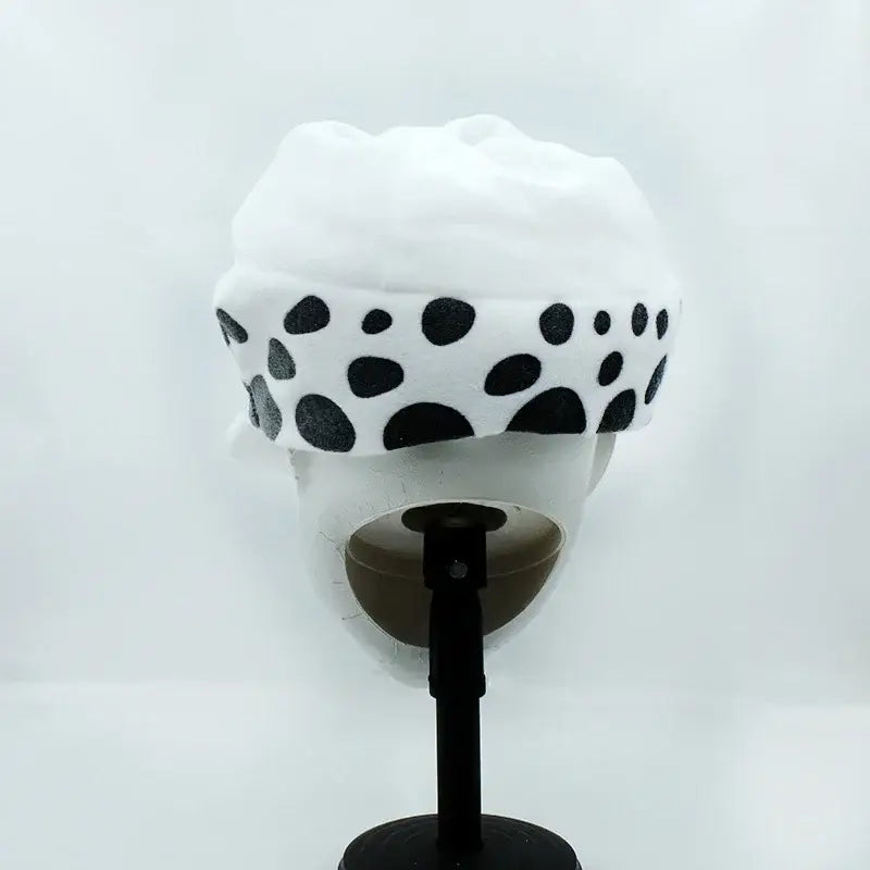 One Piece Trafalgar Law Plush Hat – White Spot Cap
