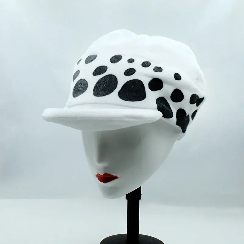 One Piece Trafalgar Law Plush Hat – White Spot Cap