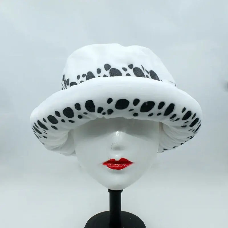 One Piece Trafalgar Law Plush Hat – White Spot Cap
