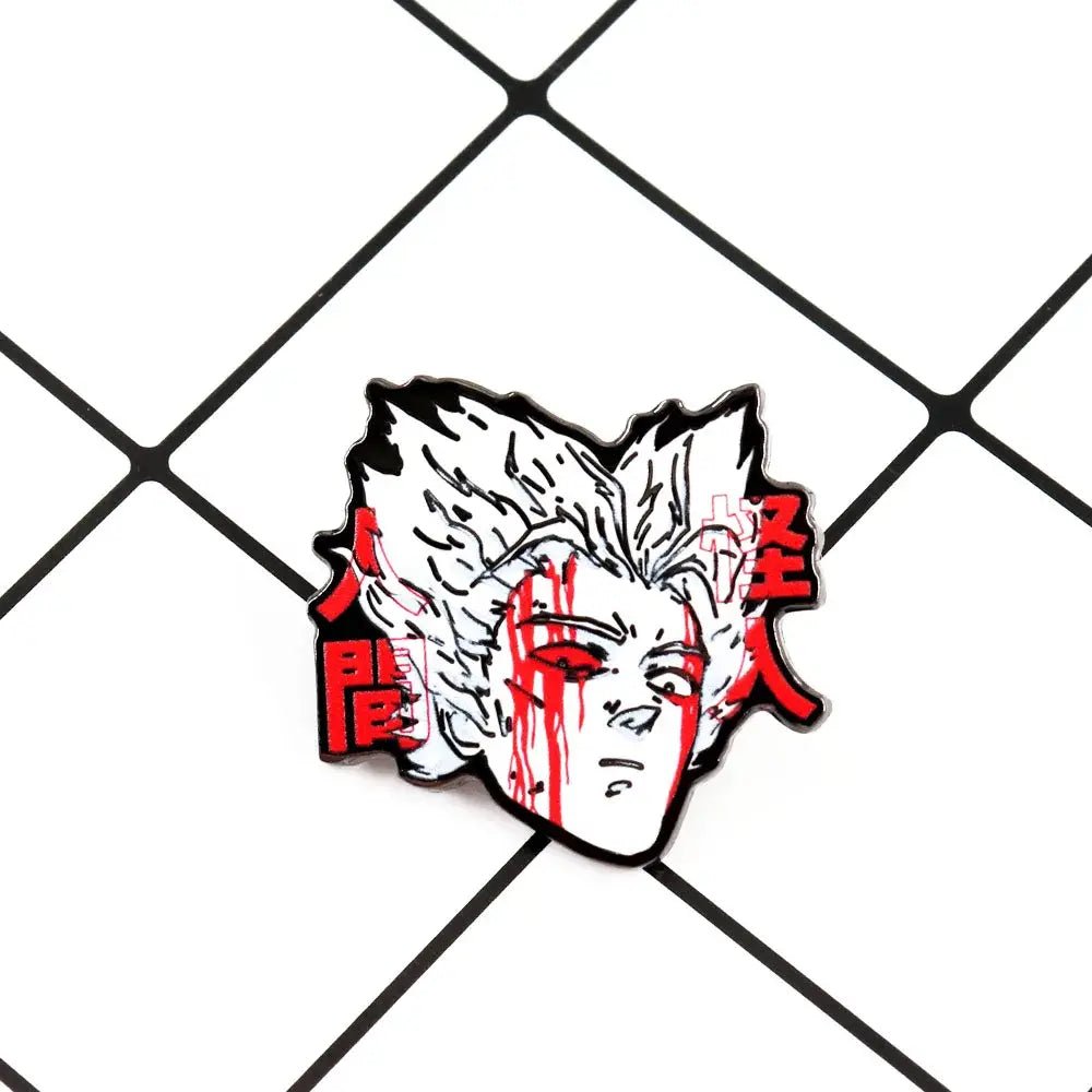One Punch Man Garou Lapel Pin – Backpack Hat Badge