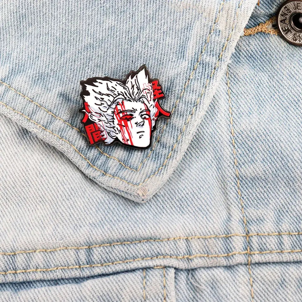 One Punch Man Garou Lapel Pin – Backpack Hat Badge