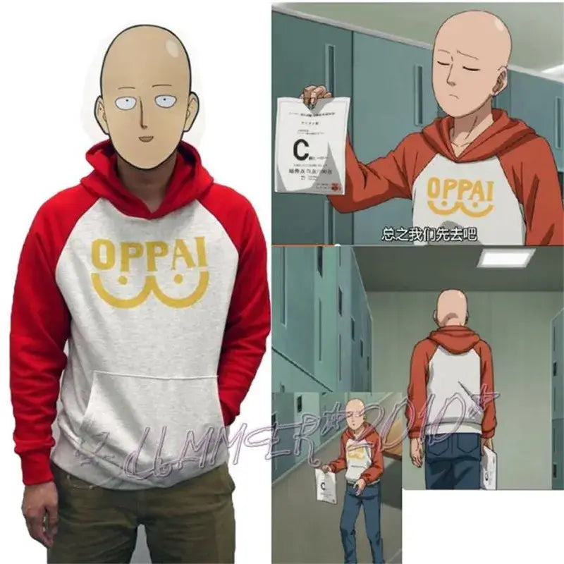 One Punch Man Saitama Oversized Hoodie – Splice Pullover
