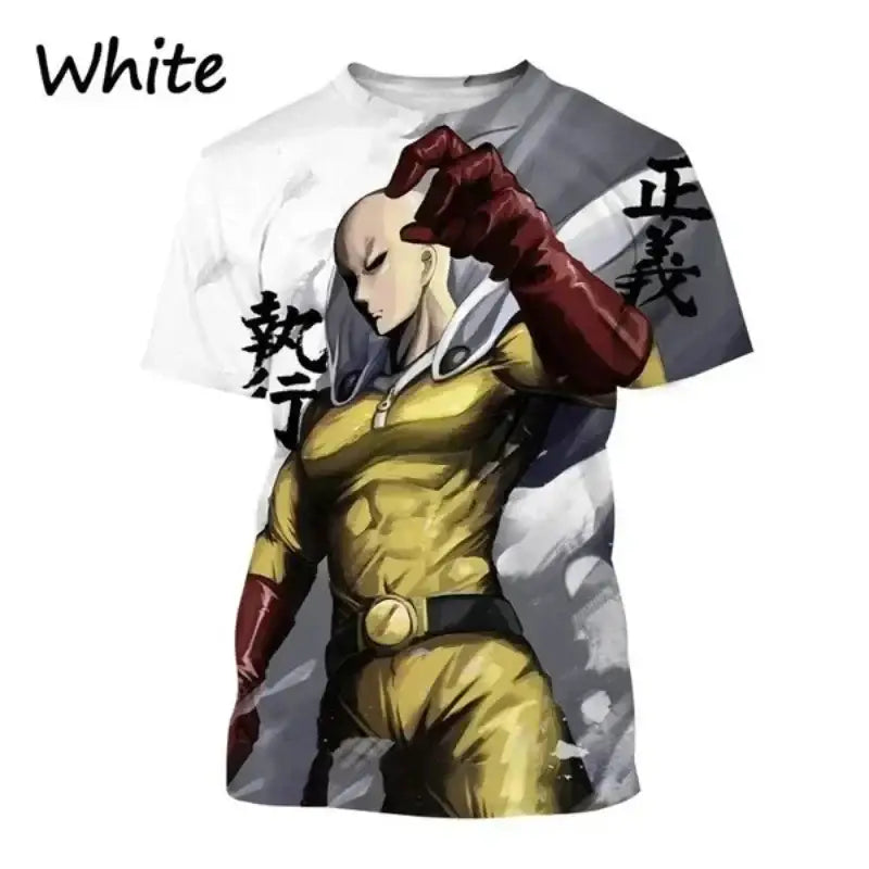 One Punch Man Saitama Oversized T-Shirt – 3D Printed