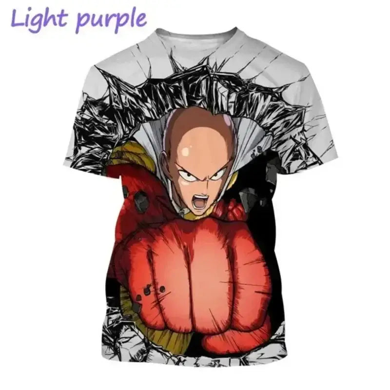 One Punch Man Saitama Oversized T-Shirt – 3D Printed