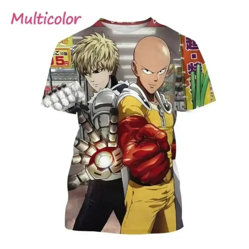 One Punch Man Saitama Oversized T-Shirt – 3D Printed