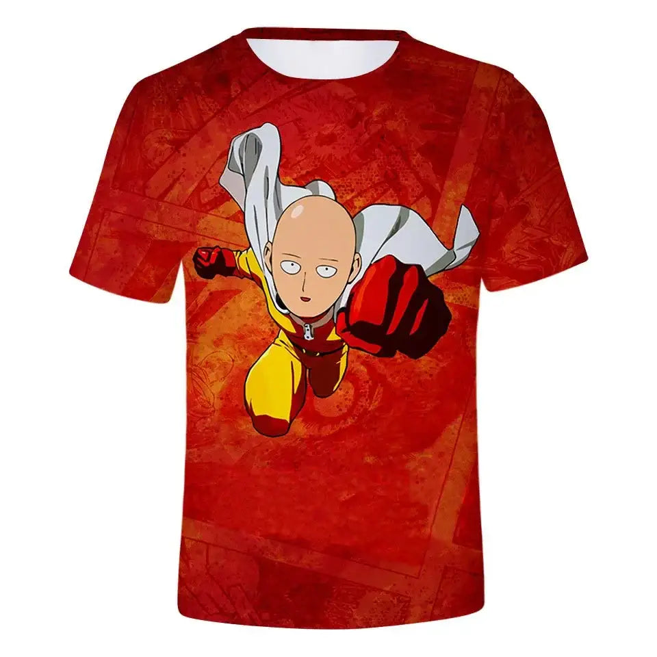 One Punch Man Saitama Oversized T-Shirt – 3D Printed