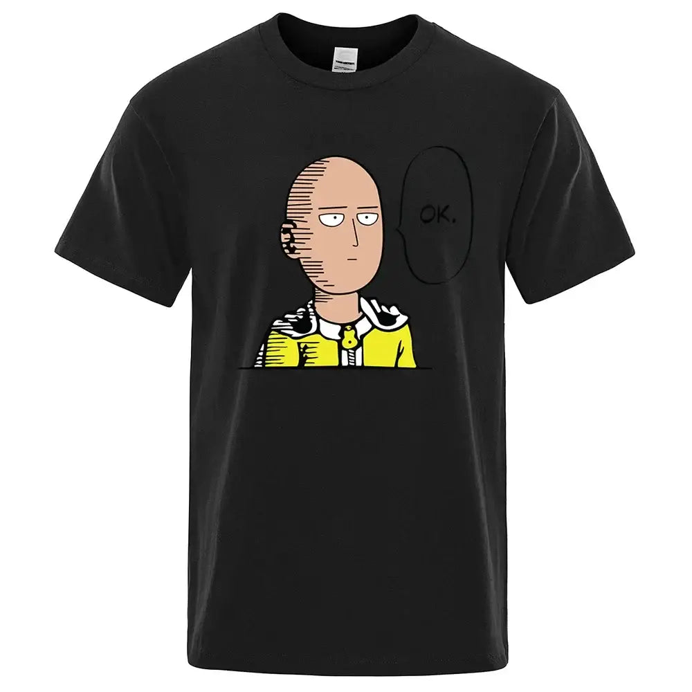 One Punch Man Saitama Unisex T-Shirt – Cotton Crewneck