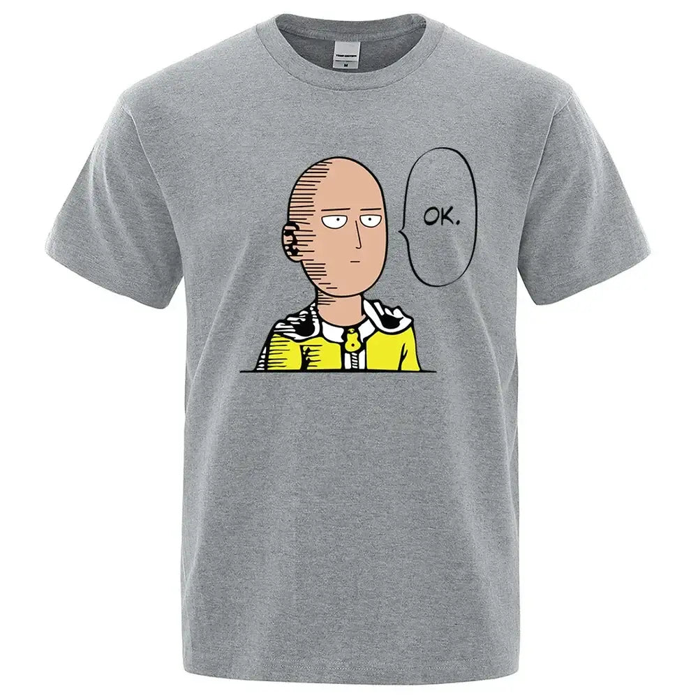One Punch Man Saitama Unisex T-Shirt – Cotton Crewneck