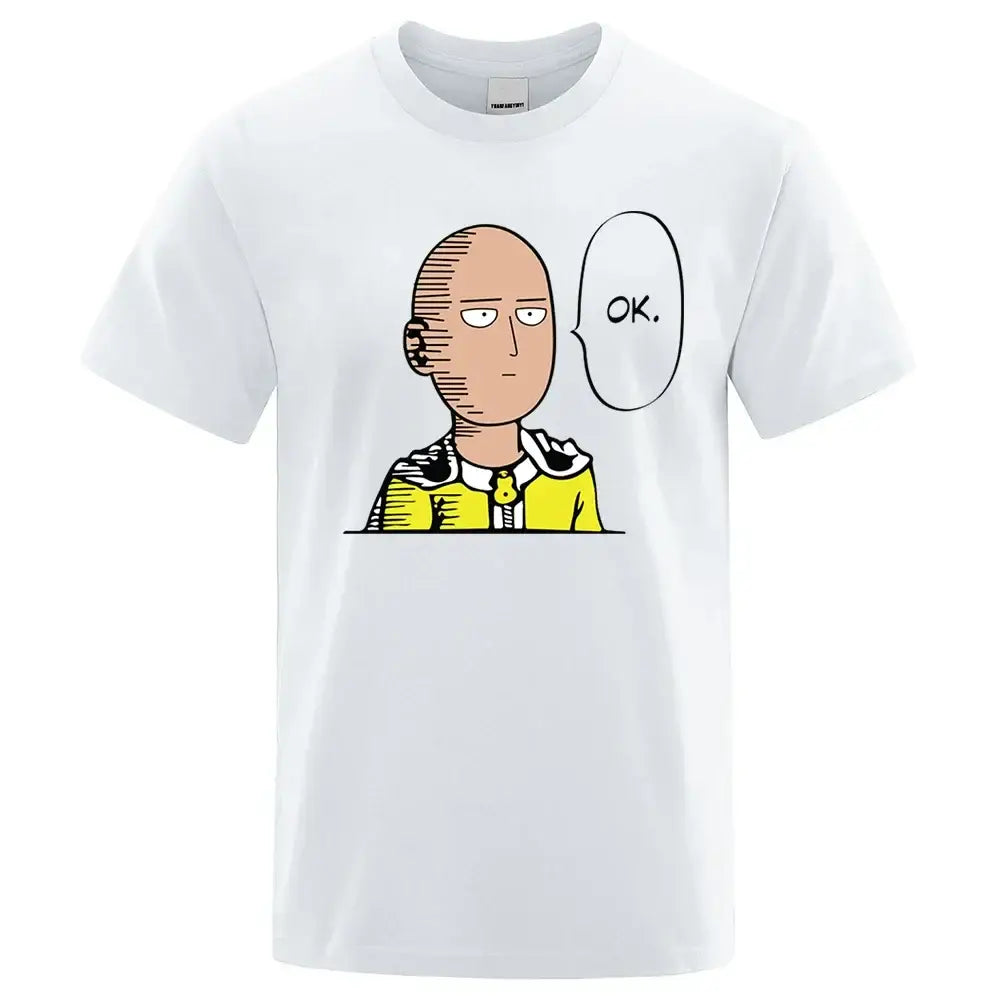 One Punch Man Saitama Unisex T-Shirt – Cotton Crewneck