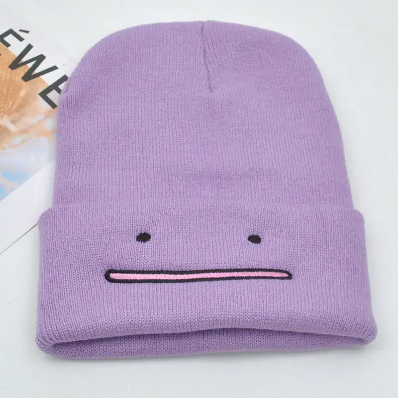 Pokemon Gengar Knitted Hood Hat – Plush Knit Style