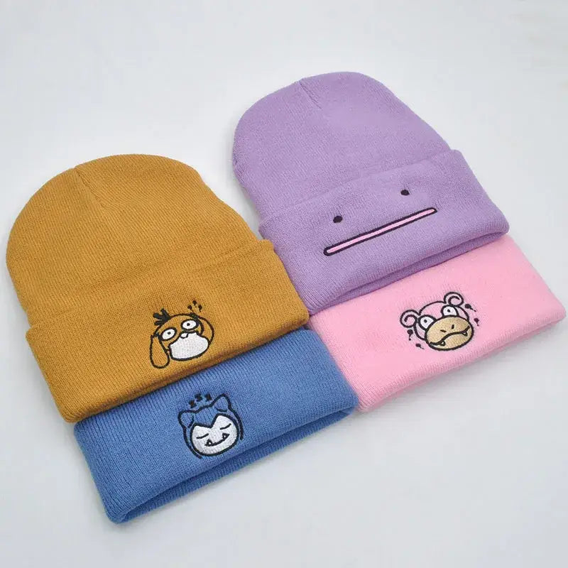 Pokemon Gengar Knitted Hood Hat – Plush Knit Style