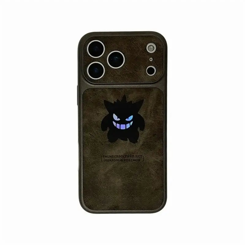Pokemon Gengar Phone Case – Laser Leather Texture