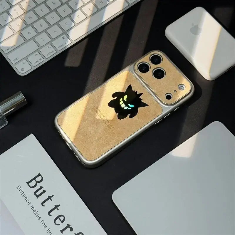 Pokemon Gengar Phone Case – Laser Leather Texture
