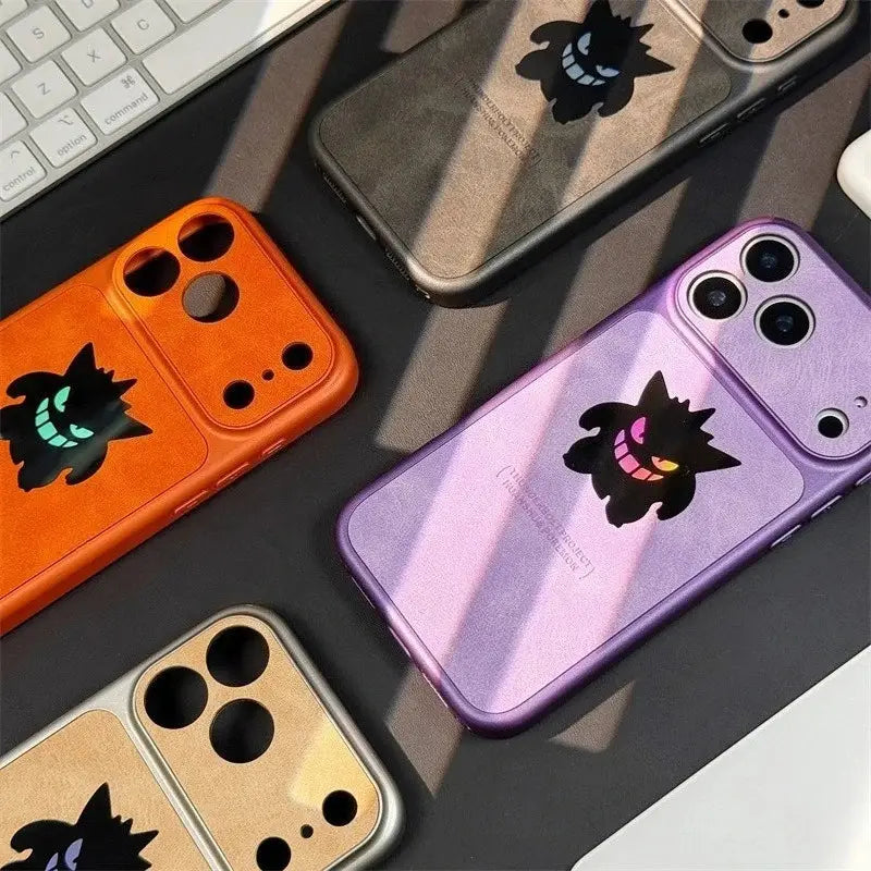 Pokemon Gengar Phone Case – Laser Leather Texture